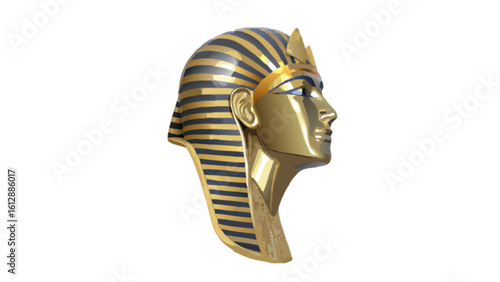 Tutankhamun pharaoh mask golden egyptian king ancient egypt history artifact treasure archaeology illustration