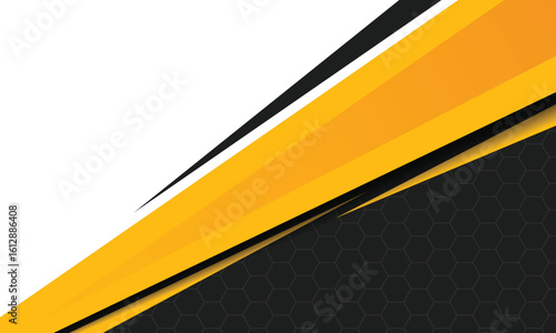 Abstract yellow and black geometric racing background