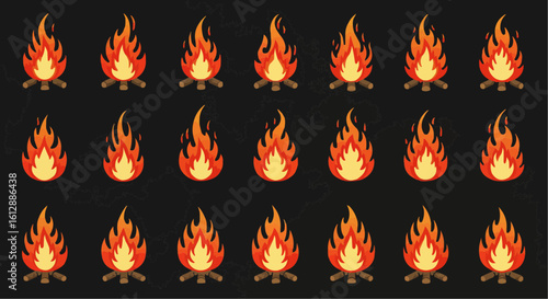 Multiple Bonfires in an Array.