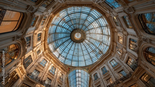 Galleria Vittorio Emanuele II Milan Italy Glass Dome Architecture