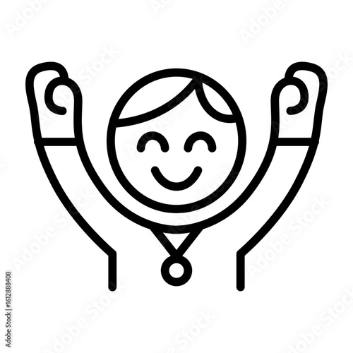 Enthusiasm icon vector image. Can be used for Personality Traits.