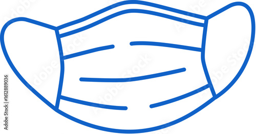 Blue Doodle Medical Face Mask