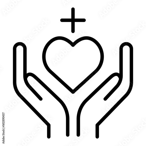 Compassion icon vector image. Can be used for Leadership.