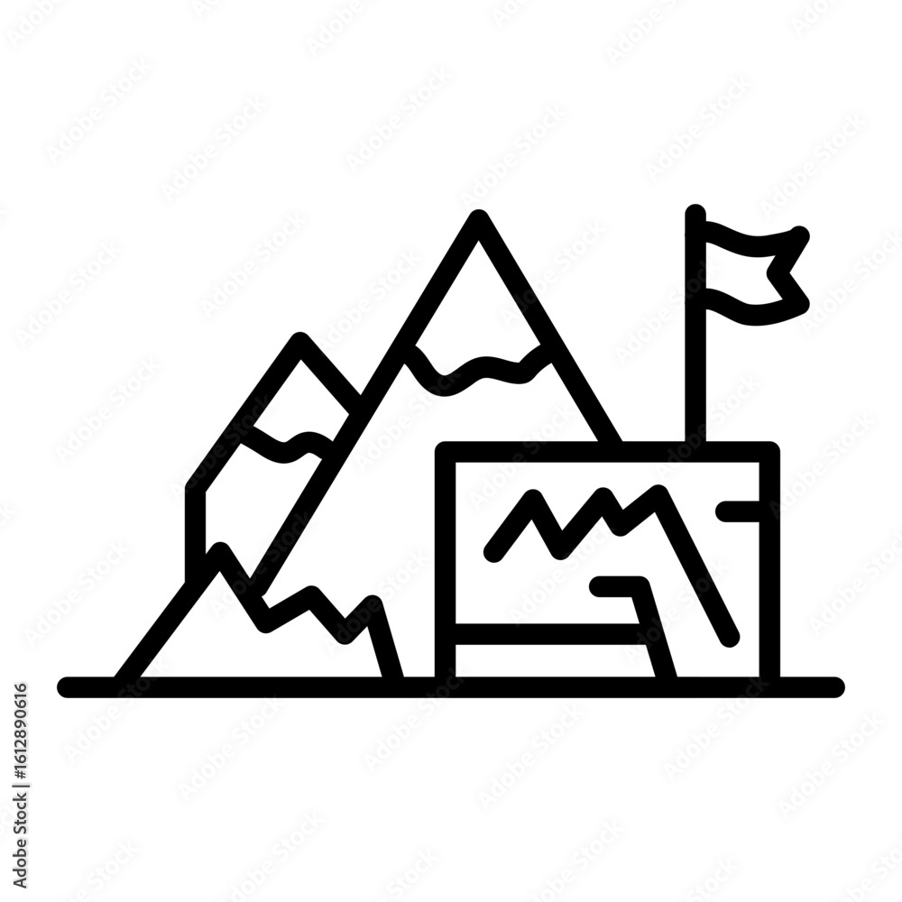 Goal Setting icon vector image. Can be used for Leadership. Goal Setting icon vector image. Can be used for Leadership.