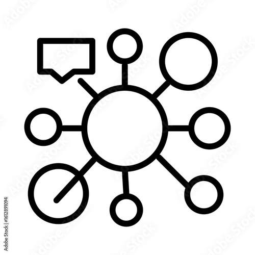 Connections icon vector image. Can be used for Networking.