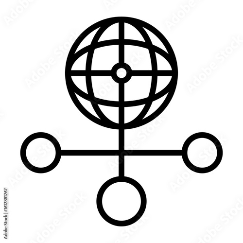 Network Integration icon vector image. Can be used for Networking.