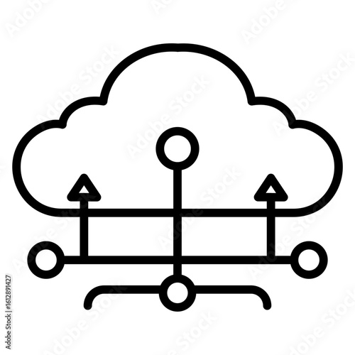 Network Uptime icon vector image. Can be used for Networking.