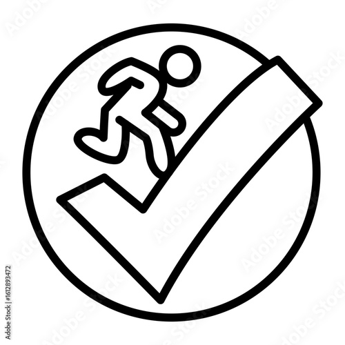 Risk Avoidance icon vector image. Can be used for Risk Management.