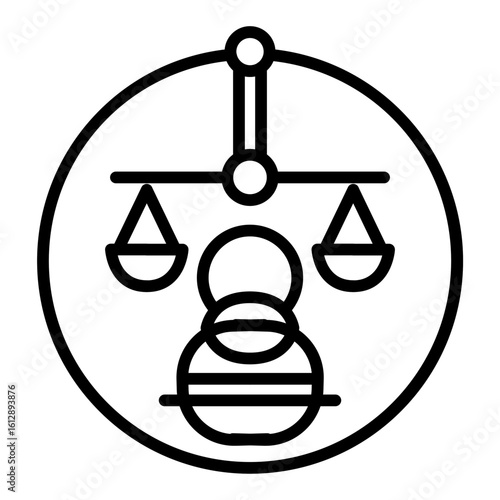 Risk Oversight icon vector image. Can be used for Risk Management.