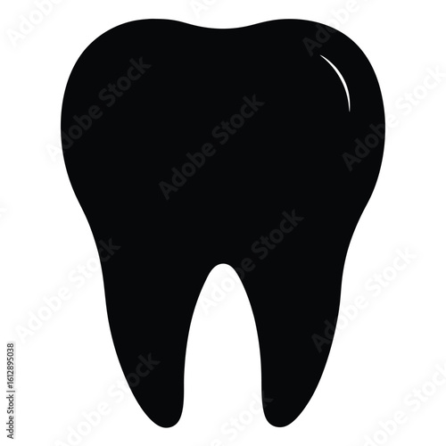 Wallpaper Mural Tooth icon, dental vector, tooth silhouette, oral care graphic, dentist symbol, tooth health illustration
 Torontodigital.ca