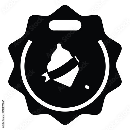 Wallpaper Mural Badge icon, seal label vector, award stamp silhouette, guarantee badge graphic, emblem symbol, certification illustration
 Torontodigital.ca