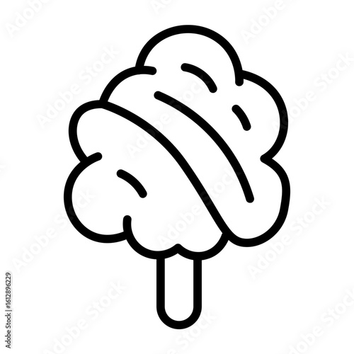 Cotton Candy icon vector image. Can be used for Festa Junina.