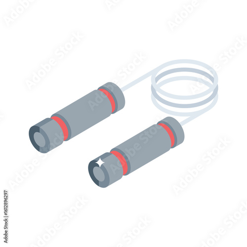 A customizable isometric icon of grip strength hand gripper