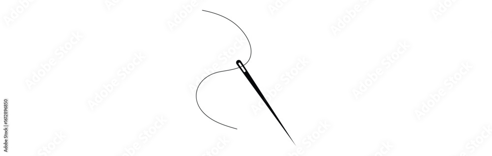 needle for sewing clothes line art icon for apps and websites needle for sewing clothes line art icon for apps and websites