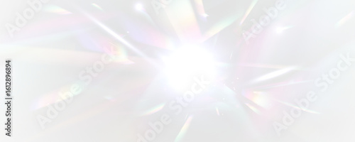 png surface with glowing holographic rainbow splash and lens effect light dispersion prism caustic shine sparkle in futuristic diamond poster style

