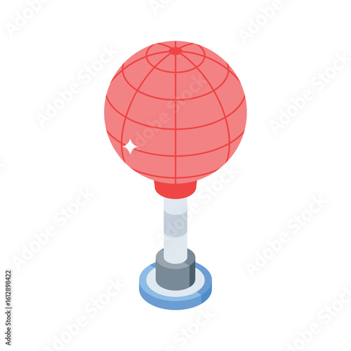 Check out this isometric icon of boxing ball target
