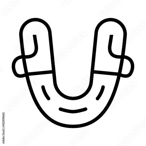 Mouth Guard icon vector image. Can be used for Rugby.