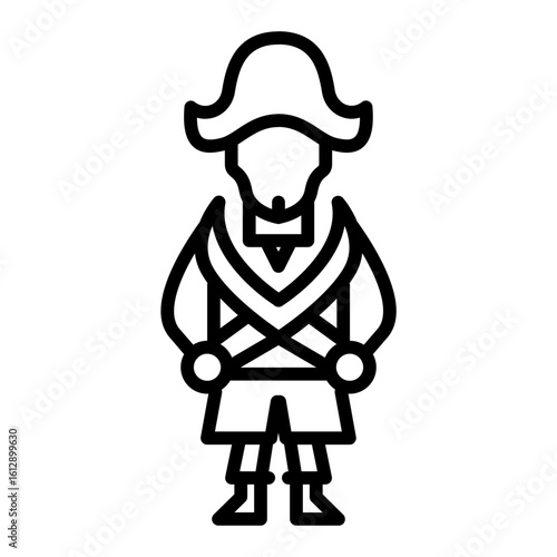 Pirate icon vector image. Can be used for Ocean.