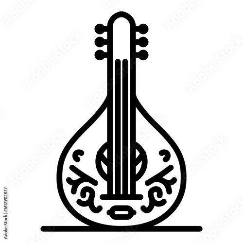 Balalaika icon vector image. Can be used for Instrument.