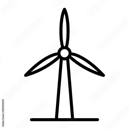 Wind Turbine icon vector image. Can be used for Manufacturing.