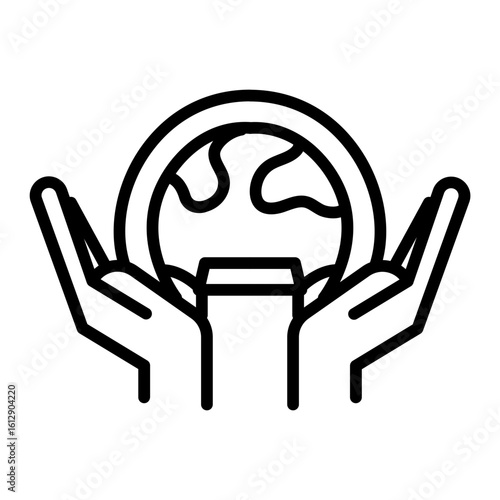Enviroment icon vector image. Can be used for Battery and Power.