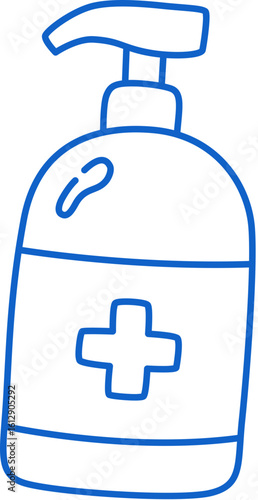 Hand Sanitizer Bottle Doodle