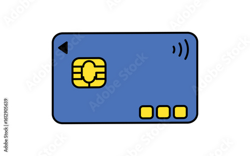 クレジットカードのシンプルな線画アイコン