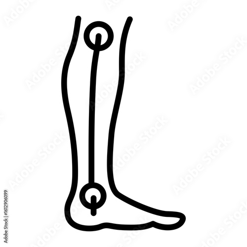 Leg icon vector image. Can be used for Oktoberfest.