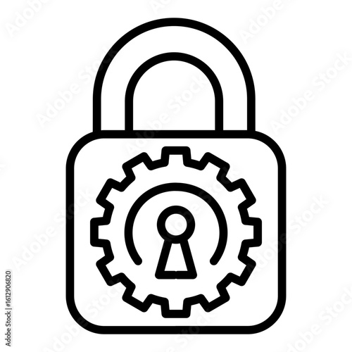Open Smart Lock icon vector image. Can be used for Biometrics.
