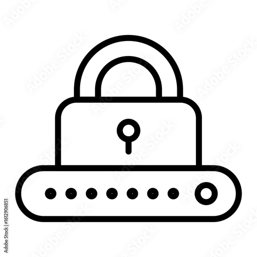 Password icon vector image. Can be used for Biometrics.