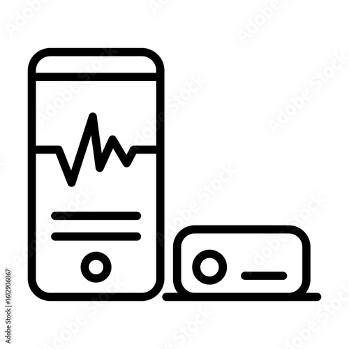 Sensor icon vector image. Can be used for Biometrics.