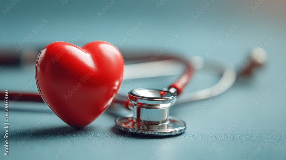 Red Heart Stethoscope Medical Healthcare Cardiology Red Heart Stethoscope Medical Healthcare Cardiology
