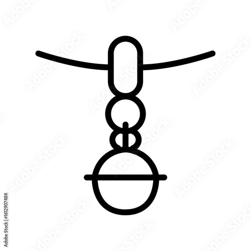 Hanging Toy icon vector image. Can be used for Baby Shower.