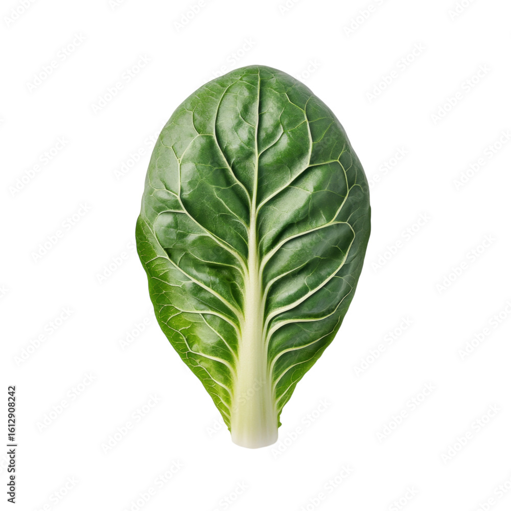 Fototapeta premium Fresh green leafy vegetable with vibrant texture and details