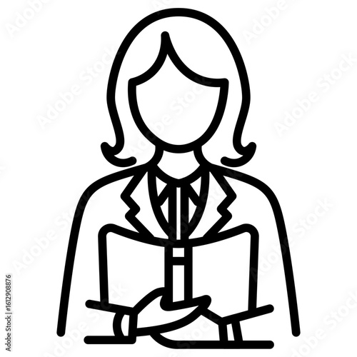 Librarian icon vector image. Can be used for Diversity.