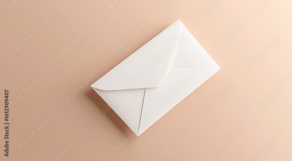 White envelope on peach background (1) White envelope on peach background (1)