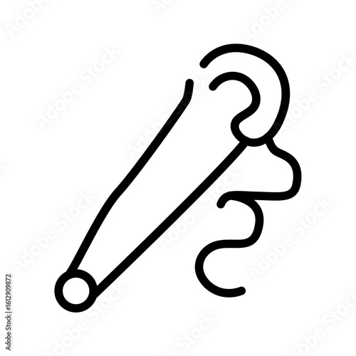 Hair Pin icon vector image. Can be used for Luxury.