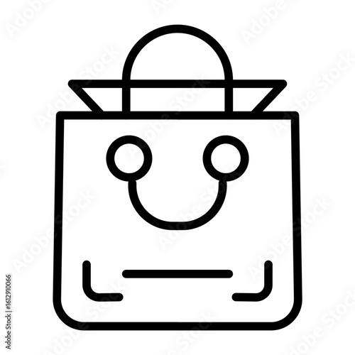 Shopping Bag icon vector image. Can be used for Luxury.