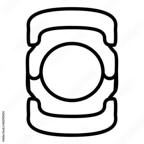 Knee Pad icon vector image. Can be used for Volleyball.