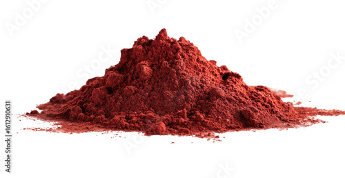 A mound of vibrant red powder