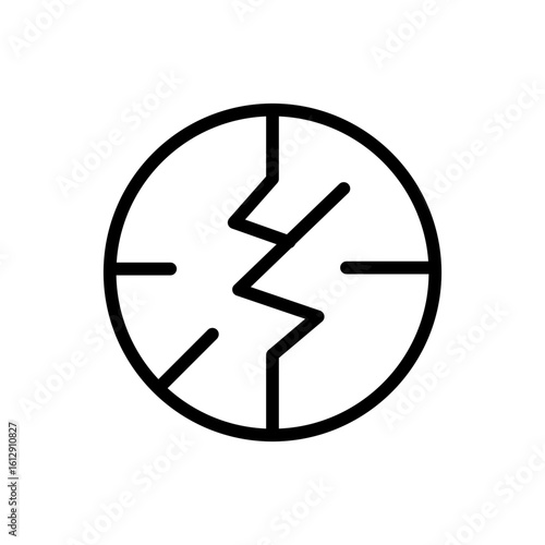 Broke icon vector image. Can be used for Casino.