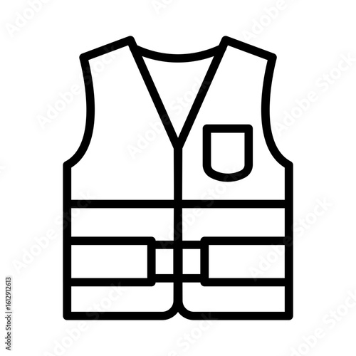 Labour Vest icon vector image. Can be used for Construction Tools.