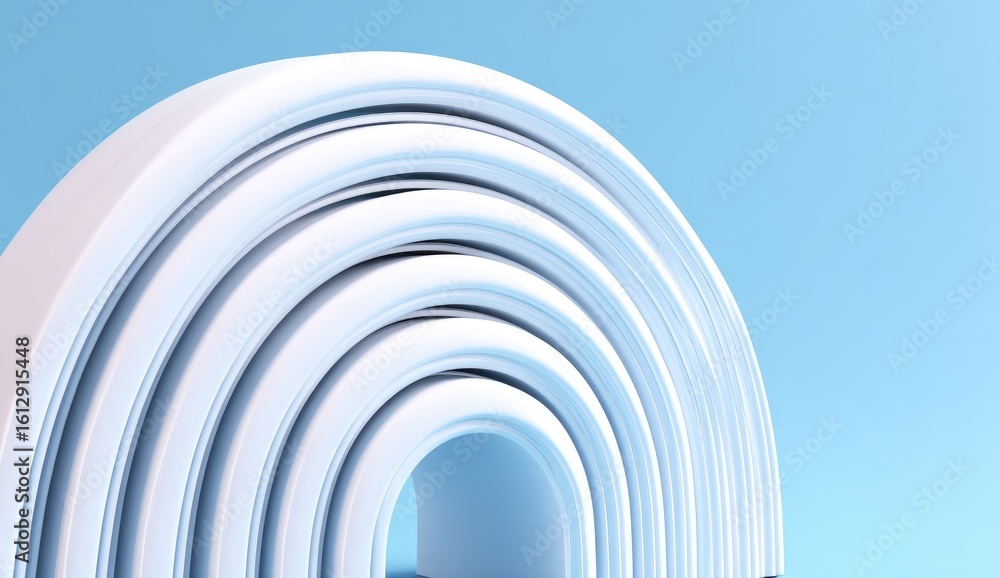 Obraz premium Stacked arches in soft light