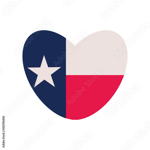Free Download Texas flag in the shape of a heart. Love Texas. Visit Texas. North America. Icon - GFXLoad