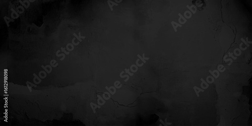 Gloomy wall, dark background black cement texture. Black wall texture rough background dark concrete floor or old grunge background with black. Art black concrete stone texture for background in black
