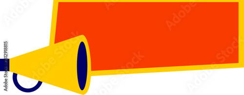 Sale Promotin Banner With Meghaphone Icon