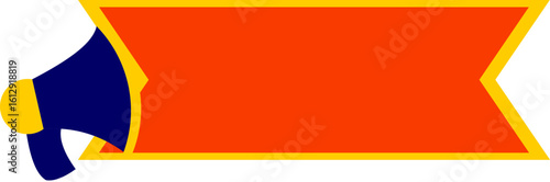 Sale Promotin Banner With Meghaphone Icon