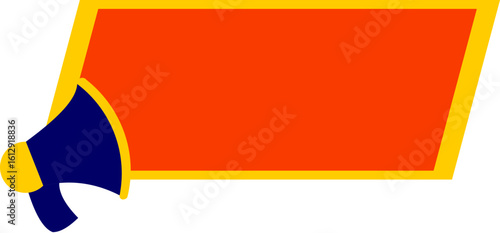 Sale Promotin Banner With Meghaphone Icon
