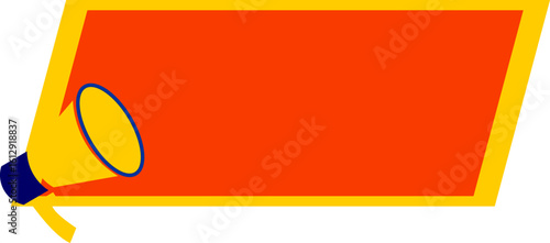 Sale Promotin Banner With Meghaphone Icon
