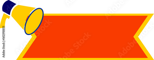 Sale Promotin Banner With Meghaphone Icon